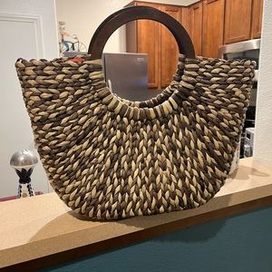 Limited basket weave handbag